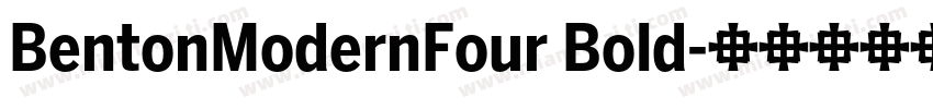 BentonModernFour Bold字体转换